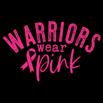 Warriors Wear Pink - Unisex Premium Fleece Hooded Sweatshirt Design