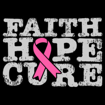 Faith Hope Cure - Unisex Premium Cotton T-Shirt Design