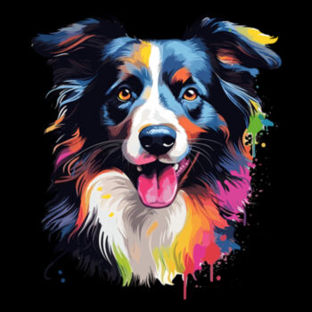 Border Collie - Unisex Premium Fleece Hooded Sweatshirt Design