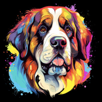 Saint Bernard - Unisex Premium Cotton Long Sleeve T-Shirt Design