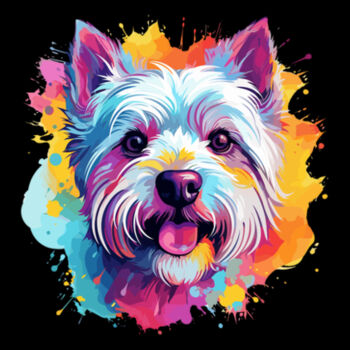 West Highland White Terrier - Unisex Premium Fleece Hooded Sweatshirt Design