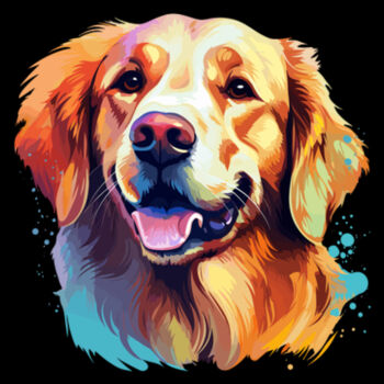 Golden Retriever - Unisex Premium Cotton T-Shirt Design
