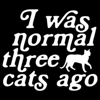 Normal 3 Cats Ago - Unisex Premium Cotton T-Shirt Design