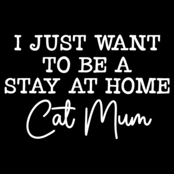 Stay at Home Cat Mom - Unisex Premium Cotton T-Shirt Design