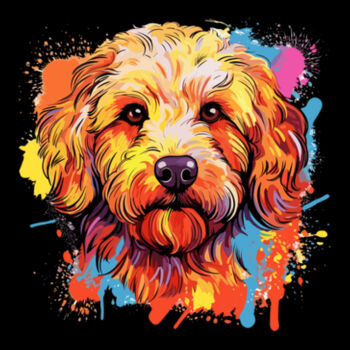 Golden Doodle Puppy - Unisex Premium Fleece Hooded Sweatshirt Design