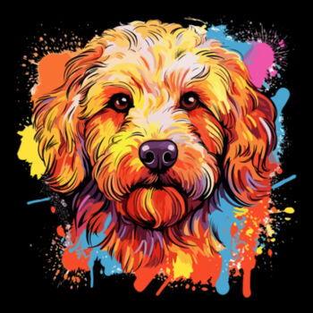 Golden Doodle Puppy - Unisex Premium Cotton T-Shirt Design