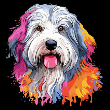 Old English Sheepdog - Unisex Premium Fleece Hooded Sweatshirt Design