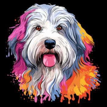 Old English Sheepdog - Unisex Premium Cotton T-Shirt Design