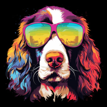 English Springer Spaniel With Glasses - Youth Jersey Short Sleeve Tee Design