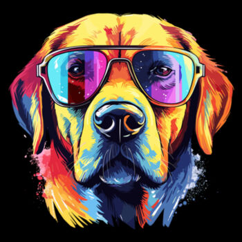 Labrador With Glasses - Unisex Premium Cotton T-Shirt Design
