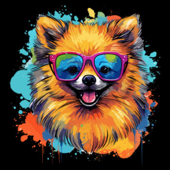 Pomeranian With Glasses - Youth Jersey Short Sleeve Tee Design