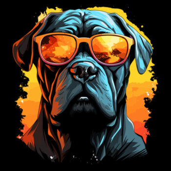 Cane Corso with Glasses - Unisex Premium Cotton Long Sleeve T-Shirt Design