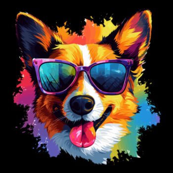 Welsh Corgi With Glasses Design