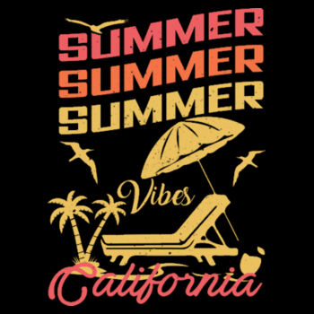 California Summer Vibes - Women's Premium Cotton T-Shirt Design