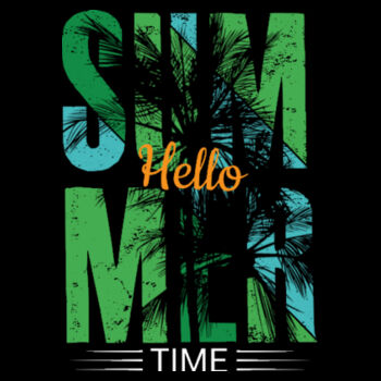 Hello Summer - Unisex Premium Cotton T-Shirt Design