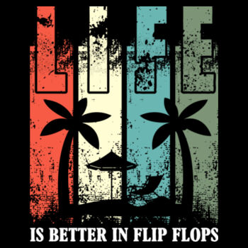 Life is Better in Flip Flops - Unisex Premium Cotton Long Sleeve T-Shirt Design
