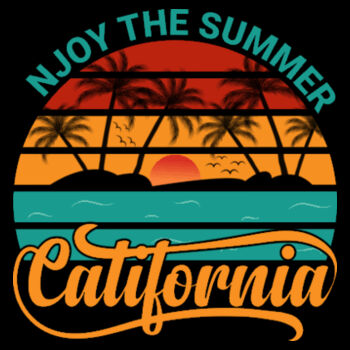 Enjoy The Summer Sun - Women's Premium Cotton T-Shirt Design