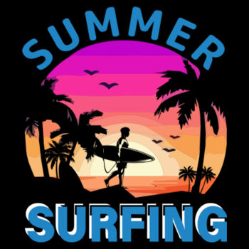 Summer Surfing - Youth Jersey Short Sleeve Tee Design
