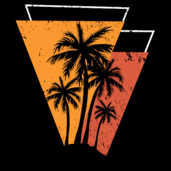 Palm Tree Time - Unisex Premium Cotton T-Shirt Design