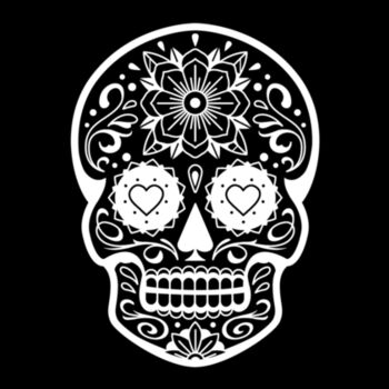 Day of The Dead Skull - Unisex Premium Fleece Crew Sweatshirt Design