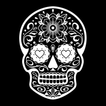 Day of The Dead Skull - Unisex Premium Fleece Hooded Sweatshirt Design