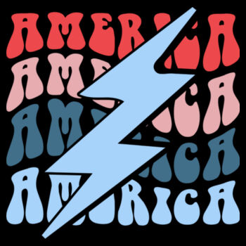 America x4 - Unisex Premium Fleece Hooded Sweatshirt Design