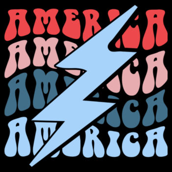 America x4 - Unisex Premium Cotton Long Sleeve T-Shirt Design