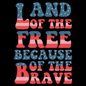 Land of The Free - Unisex Premium Cotton Long Sleeve T-Shirt Design