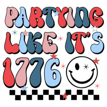 Party Like It's 1776 - Unisex Premium Cotton T-Shirt Design