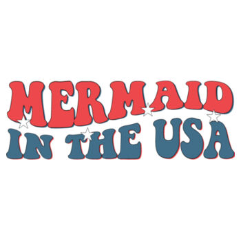 Mermaid In the USA - Unisex Premium Cotton Long Sleeve T-Shirt Design