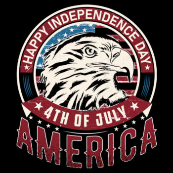 Happy 4th of July - Unisex Premium Cotton Long Sleeve T-Shirt Design