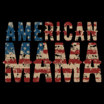 American Mama - Unisex Premium Fleece Crew Sweatshirt Design