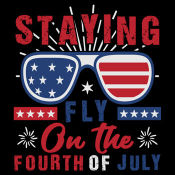 Staying Fly On The Fourth of July - Unisex Premium Cotton T-Shirt Design