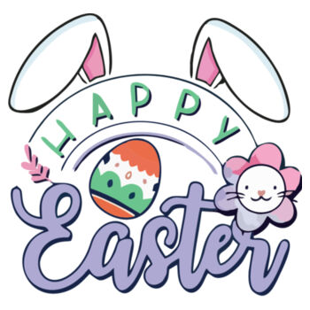 Happy Easter Flower - Women's Premium Cotton T-Shirt Design