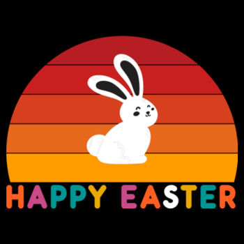 Happy Bunny Easter - Unisex Premium Fleece Hooded Sweatshirt Design