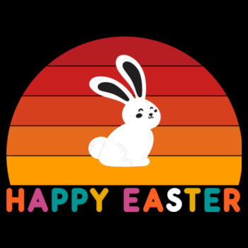 Happy Bunny Easter - Unisex Premium Cotton Long Sleeve T-Shirt Design