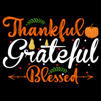 Thankful, Grateful, & Blessed - Unisex Premium Fleece Crew Sweatshirt Design