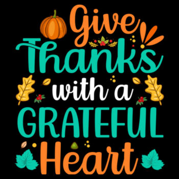 Give Thanks - Unisex Premium Fleece Hooded Sweatshirt Design