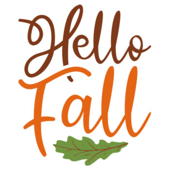 Hello Fall - Women's Premium Cotton T-Shirt Design