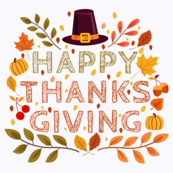 Happy Thanksgiving - Unisex Premium Fleece Hooded Sweatshirt Design