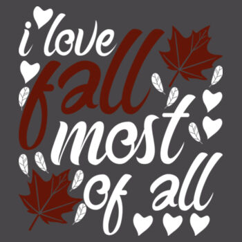 I Love Fall Most of All - Youth Jersey Short Sleeve Tee Design