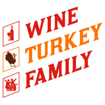 Wine Turkey Family - Youth Jersey Short Sleeve Tee Design