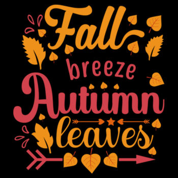 Fall Breeze Autumn Leaves - Unisex Premium Fleece Crew Sweatshirt Design