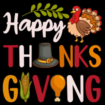 Happy Thanksgiving Dinner - Women's Premium Cotton T-Shirt Design