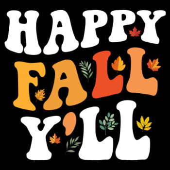 Happy Fall Y'all - Youth Jersey Short Sleeve Tee Design