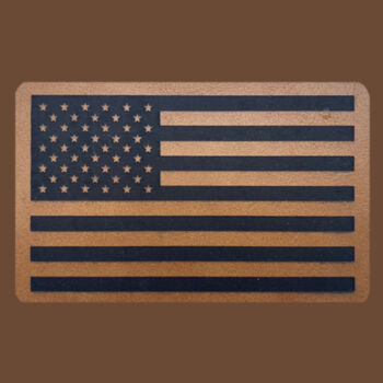USA Flag - Solid Twill Trucker Design