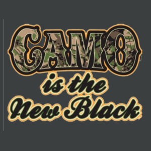Camo is the New Black - Adult Soft Tri-Blend T Design