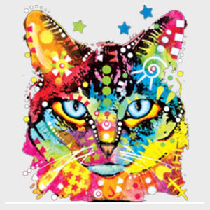 Colorful Cat - Adult 50/50 Blend Hoodie Design