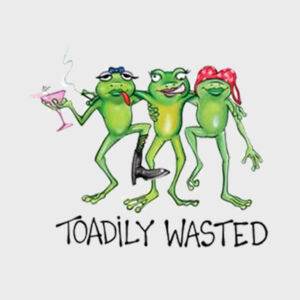 Toadily Wasted - Adult 50/50 Blend Hoodie Design