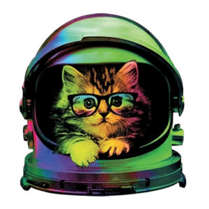 Space Kitten - Adult Soft Tri-Blend T Design
